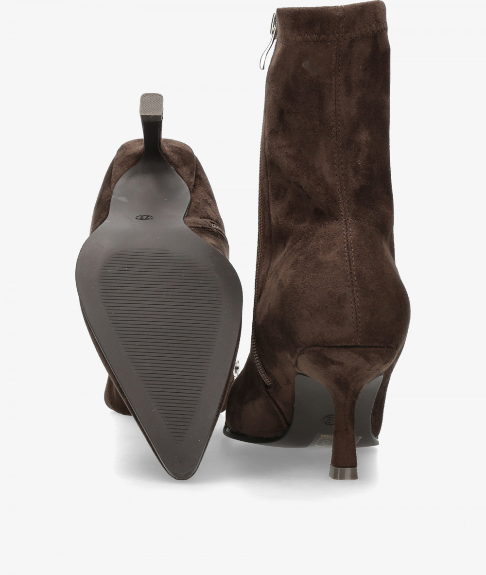 Botines D'angela  31886 en MARRON LYCRA