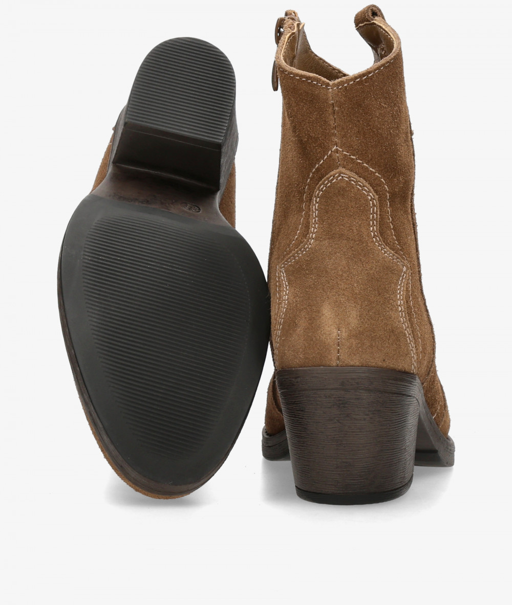 Botines EVA PARIS 27976 en serraje cuero