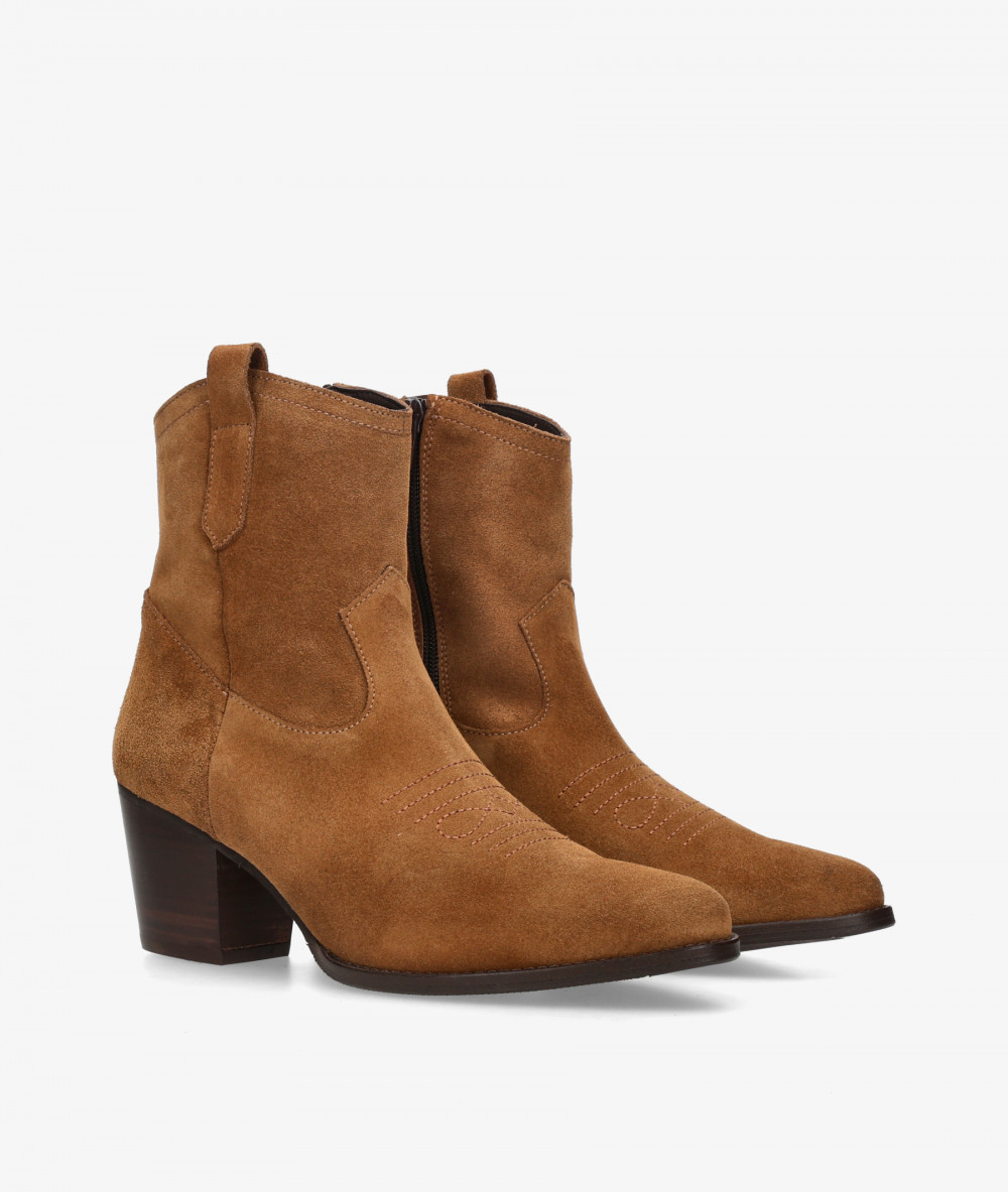 Botines Kénnebec 671 en serraje cuero