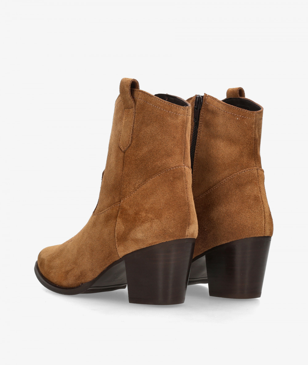 Botines Kénnebec 671 en serraje cuero
