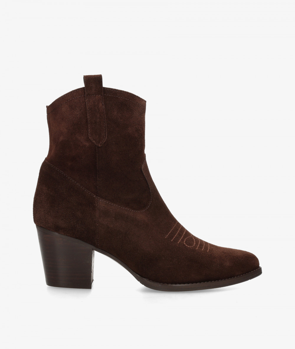 Botines Kénnebec  671 en serraje marrón