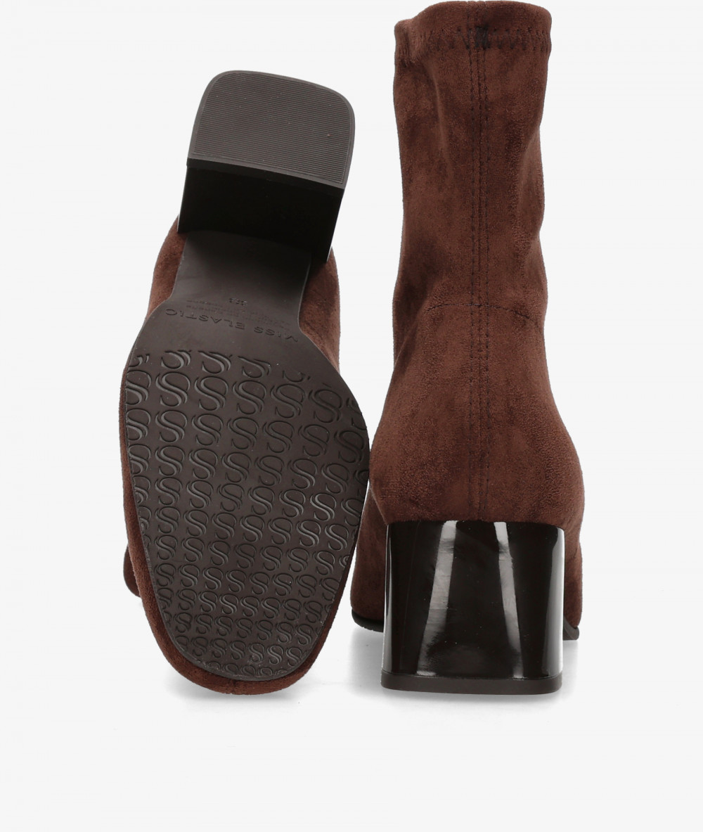 Botines pabloochoa.shoes 75436 en MARRON LYCRA