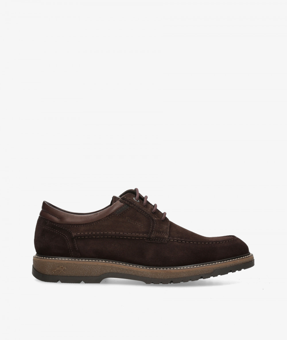 Zapatos de cordones Fluchos F2320 en serraje marrón