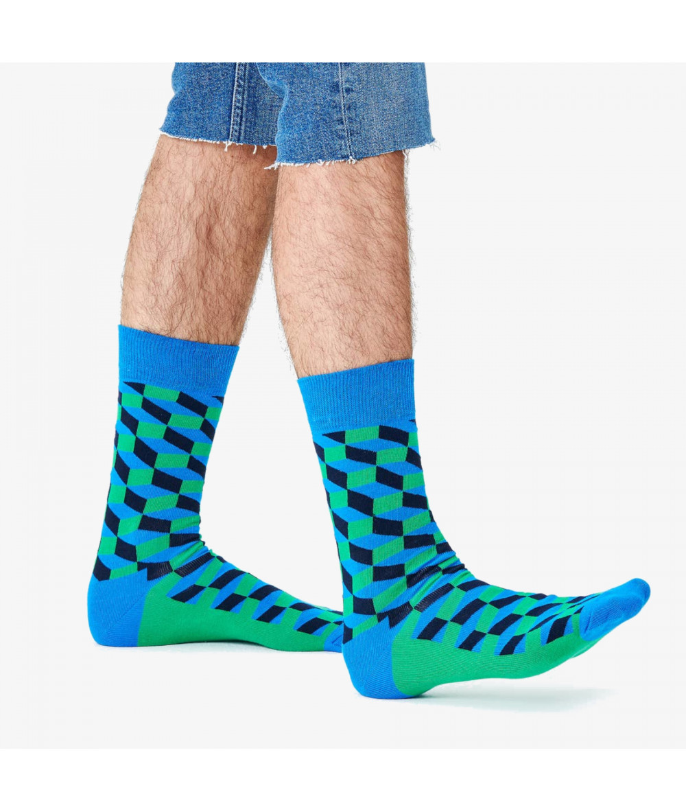 Calcetínes unisex HAPPY SOCKS FIO01-6400 en azul marino