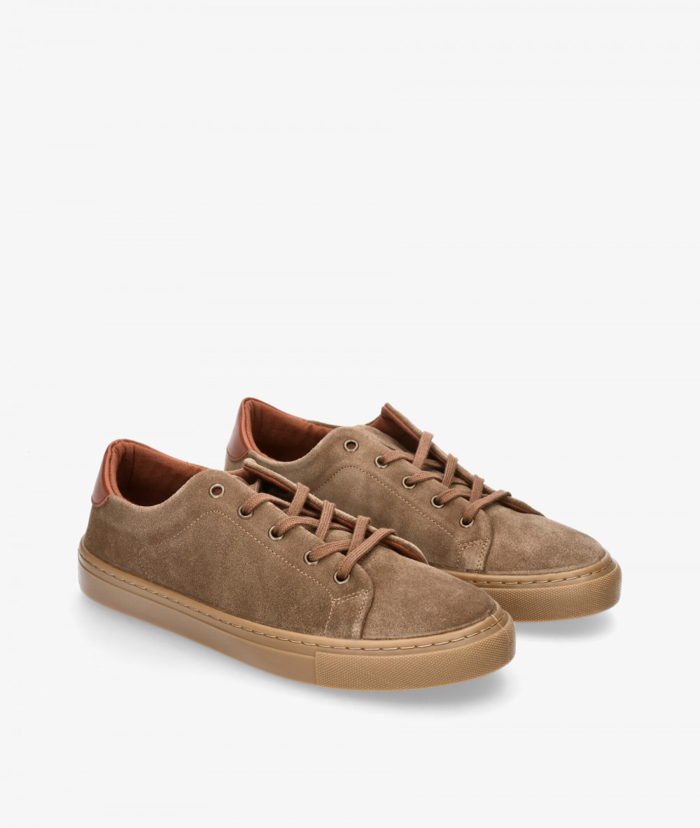 Deportivos bloom&you  CHLOE MAN en serraje taupe Deportivos bloom&you  CHLOE MAN en serraje taupe