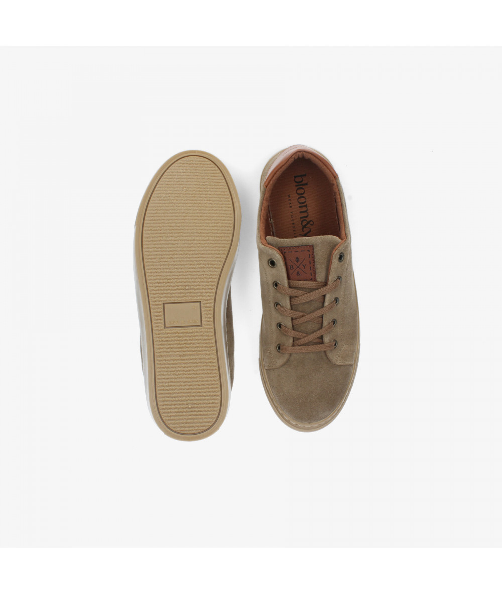 Deportivos bloom&you  CHLOE MAN en serraje taupe Deportivos bloom&you  CHLOE MAN en serraje taupe