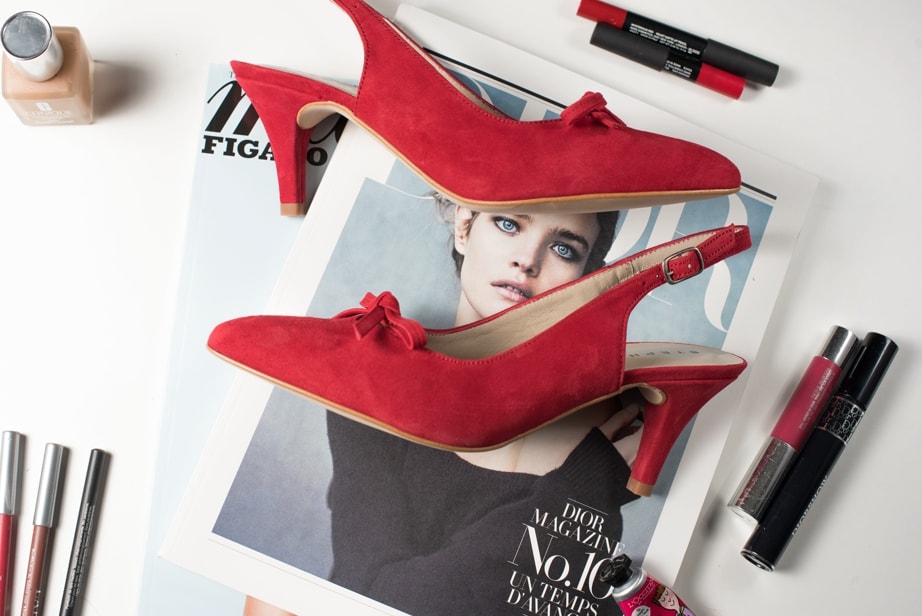 Zapatos mujer tacon ante rojo Stephen Allen