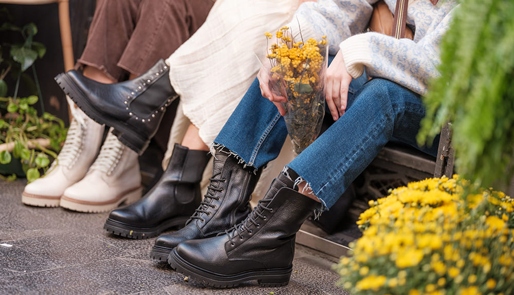 Botines sostenibles suela track de Bloom&You