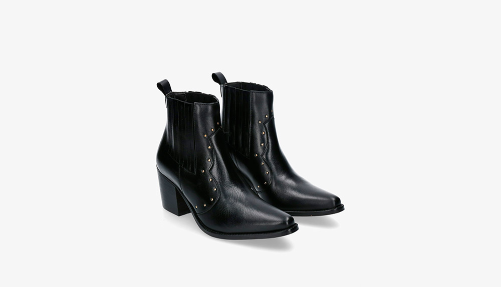 Botin cowboy negro