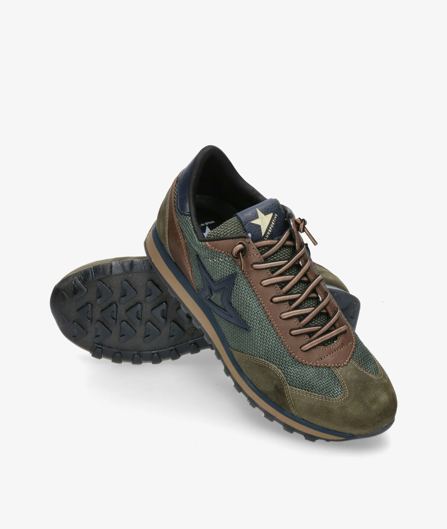 SANDALIA CUÑA PIEL RAFIA MOKA LOLA | en Porronet.es